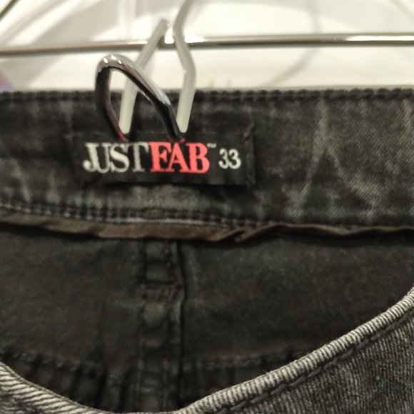 JustFab Super Skinny Moto black jeans - Picture 2 of 4